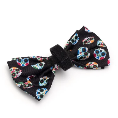 The Worthy Dog Skeletons Bow Tie Adjustable Collar Attachment Accessory 1 The Worthy Dog Skeletons Bow Tie Adjustable Collar Attachment Accessory