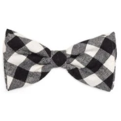 The Worthy Dog Black/Off White Buffalo Plaid Bow Tie Adjustable Collar Attachment Accessory 5 The Worthy Dog Black/Off White Buffalo Plaid Bow Tie Adjustable Collar Attachment Accessory -The Worthy Dog Shop GUEST f772b09a cdeb 4121 ad8f ddbb79942620