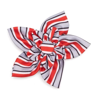 The License House Ohio State Buckeyes Dog Helmet Stripe Flower Collar Accessory 3 The License House Ohio State Buckeyes Dog Helmet Stripe Flower Collar Accessory - Image 3